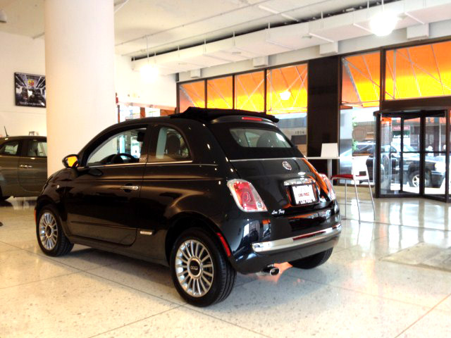 Fiat 500 on display