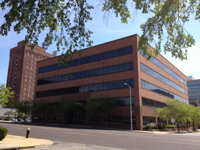 Olive Street (north) side of the new language school