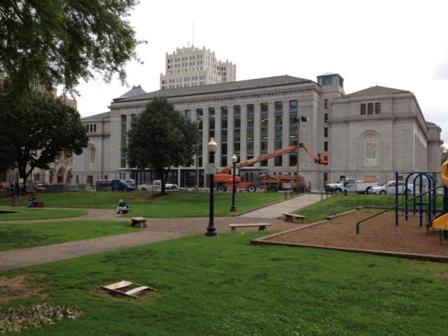 Library and existing playground