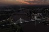 Aerial night view of Stan Musial Veterans Memorial Bridge (Photo: MoDot) Aerial night view of Stan Musial Veterans Memorial Bridge (Photo: MoDot)